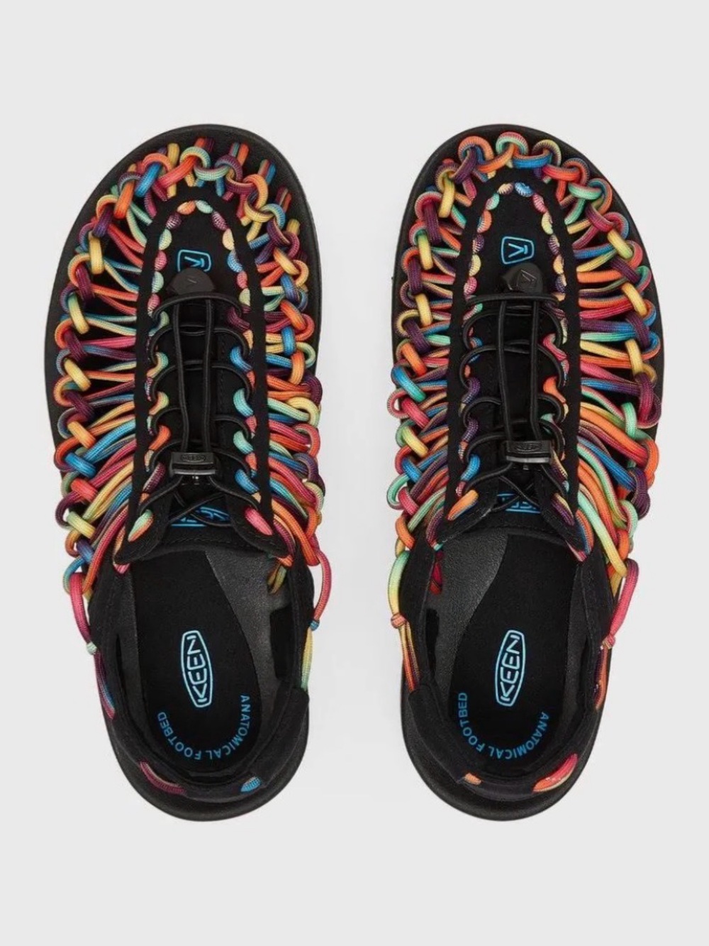 Keen Multicolor/Rainbow Tie Dye Toggle Ankle Strap UNEEK Sneaker Sandals & Box